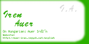 iren auer business card